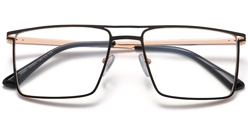 Oval Frame black-gold