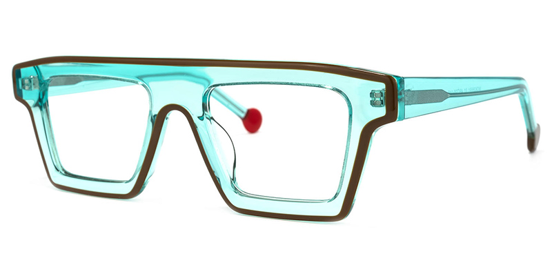 Acetate Square Frame F3719