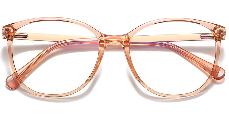 Oval Frame translucent-orange