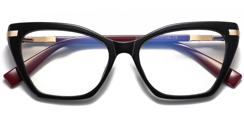 Cat Eye Frame bright_black