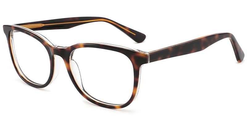 Acetate Rectangle Frame tortoiseshell