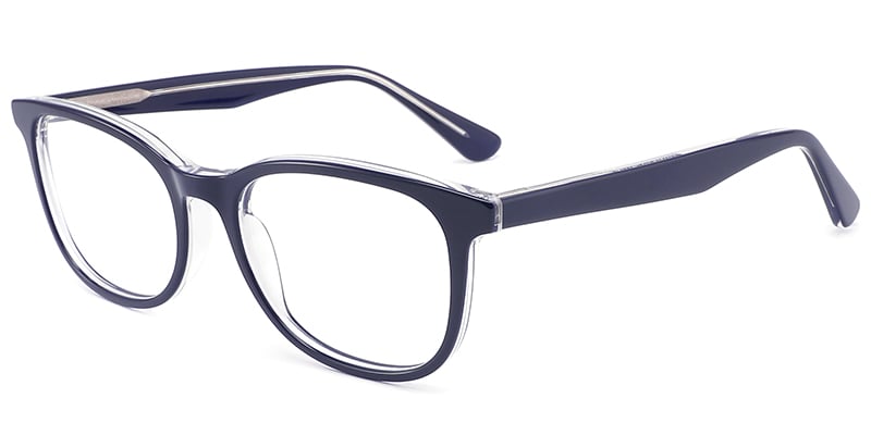 Acetate Rectangle Frame blue