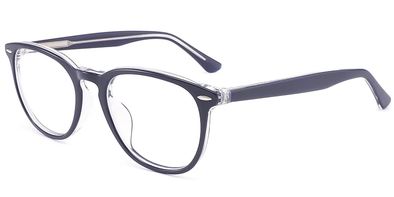 Acetate Rectangle Frame blue