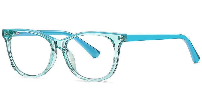 Oval Frame translucent-blue