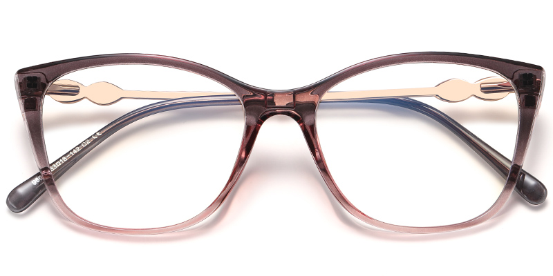 Cat Eye Frame translucent-pink