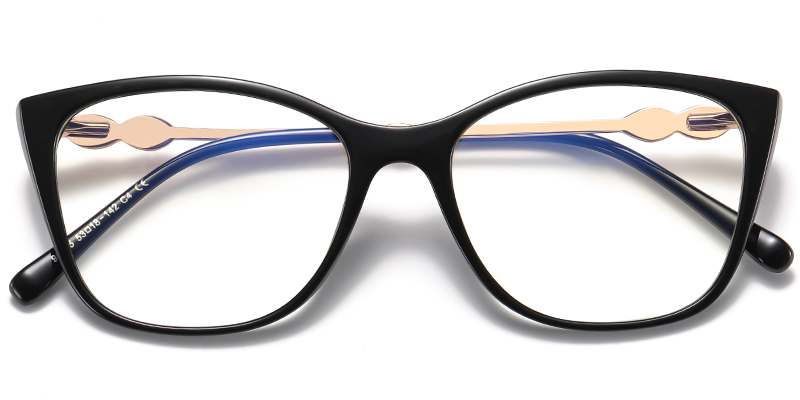 Cat Eye Frame bright_black