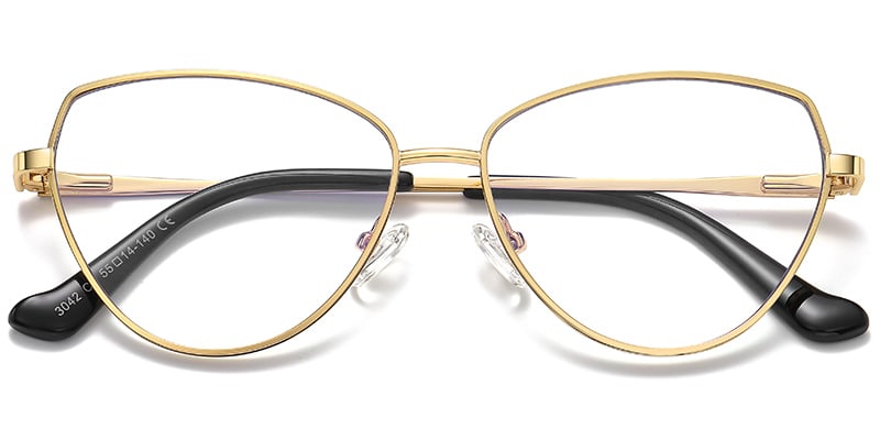 Cat Eye Frame gold