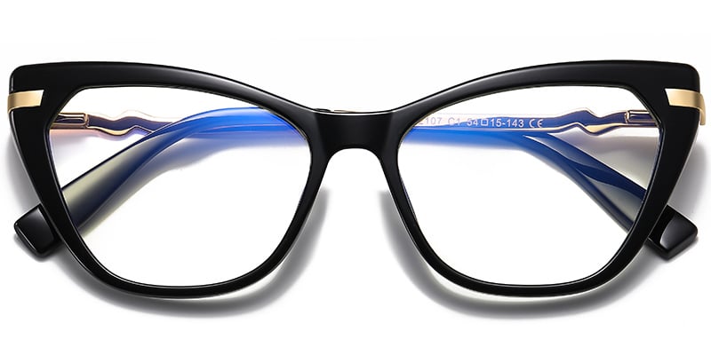 Cat Eye Frame bright_black