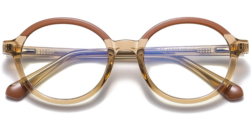 Oval Frame translucent-brown