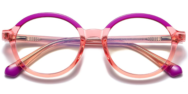 Oval Frame translucent-pink