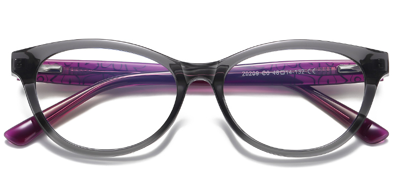 Kids Oval Frame translucent-grey