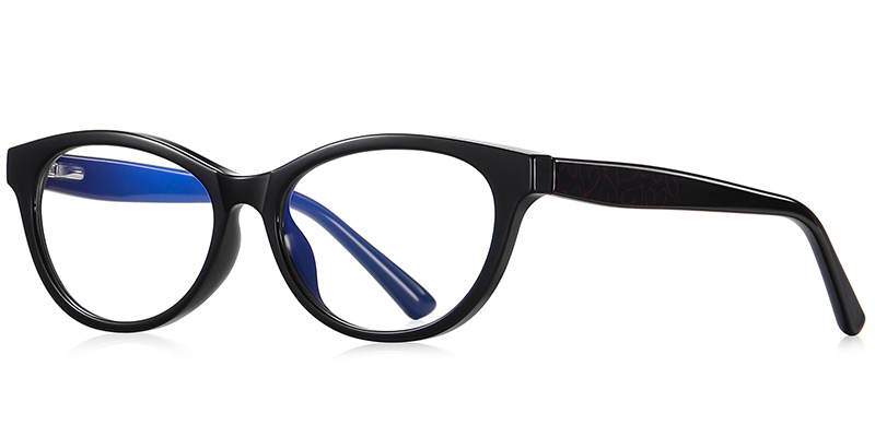 Kids Oval Frame bright_black