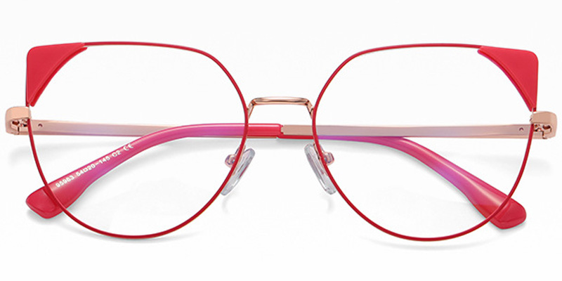 Cat Eye Frame red