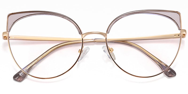 Cat Eye Frame translucent-grey