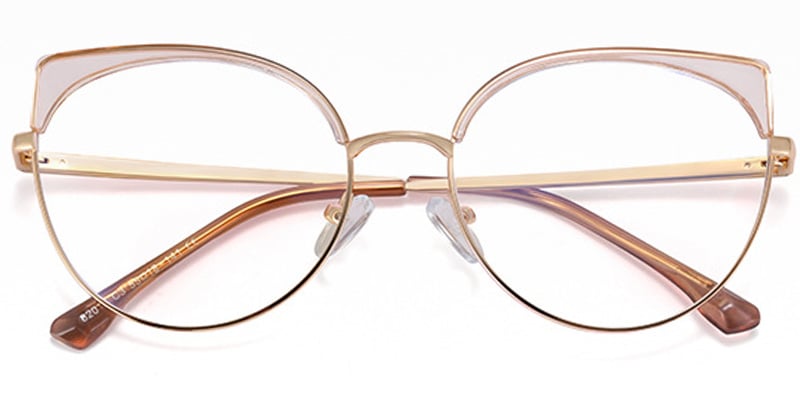 Cat Eye Frame translucent-brown