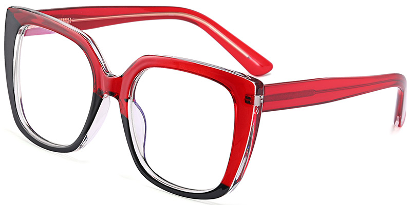 Square Frame translucent-red