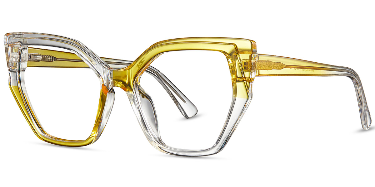 Cat Eye Frame translucent-yellow