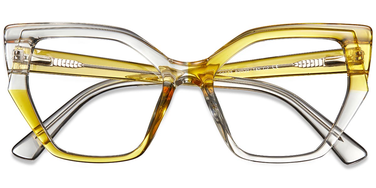 Cat Eye Frame translucent-yellow