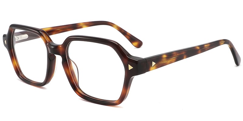 Acetate Geometric Frame tortoiseshell