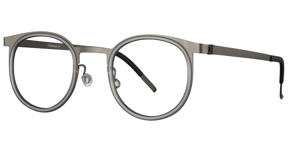 Titanium Oval Frame grey