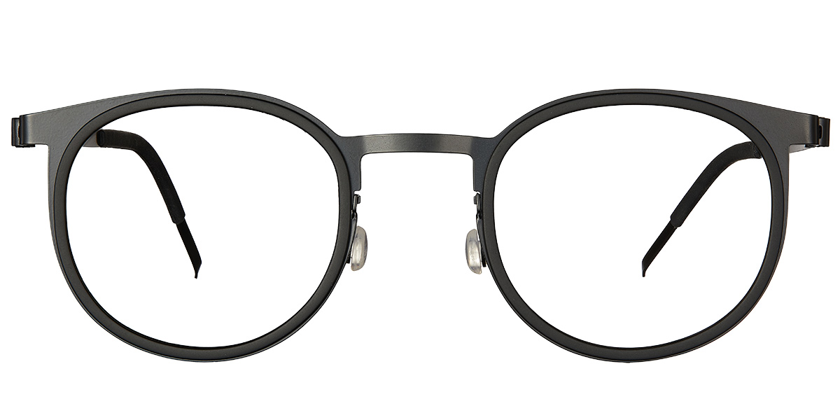 Titanium Oval Frame black