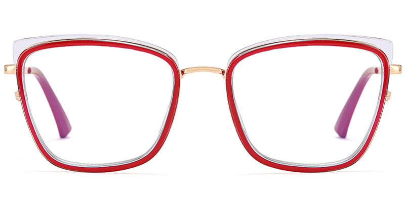 Cat Eye Frame red