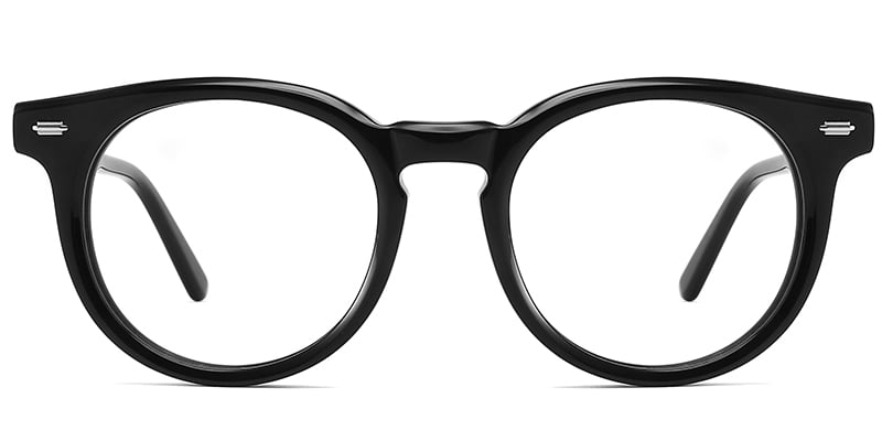 Acetate Round Frame black