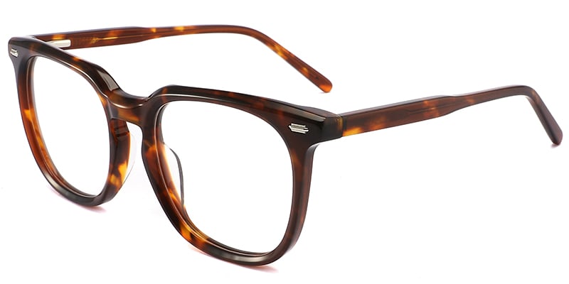 Acetate Square Frame tortoiseshell