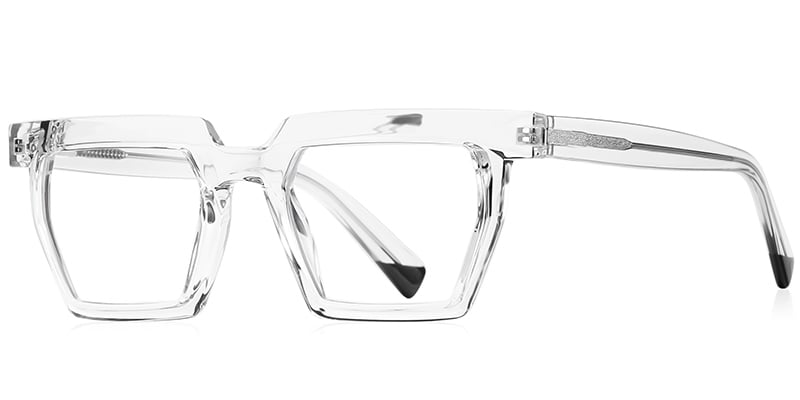 Geometric Eyeglasses translucent