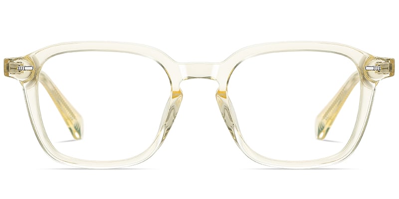 Acetate Square Frame yellow