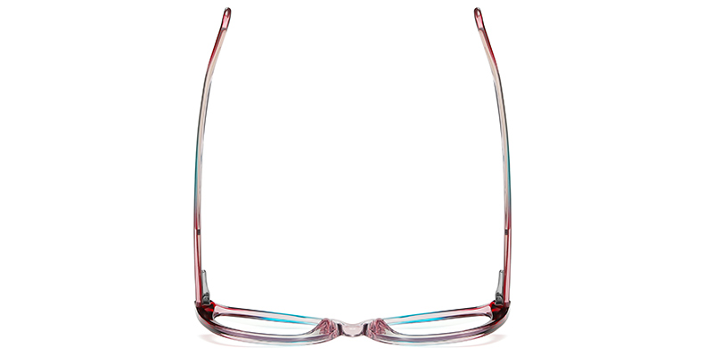 Cat Eye Frame pattern-red