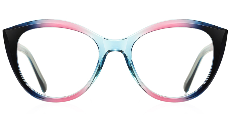 Cat Eye Frame pattern-pink