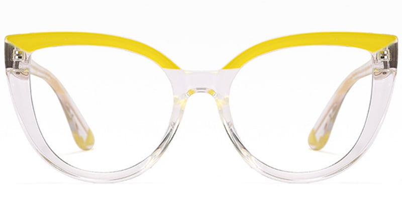 Cat Eye Frame translucent-yellow