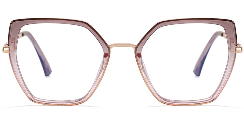 Cat Eye Frame pattern-grey