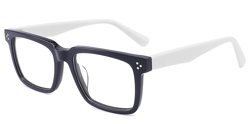 Acetate Rectangle Frame blue