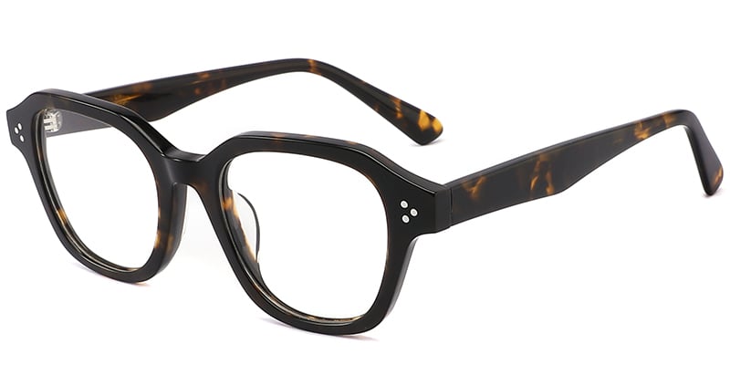 Acetate Square Frame tortoiseshell