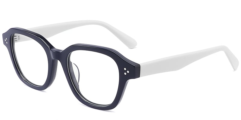 Acetate Square Frame blue