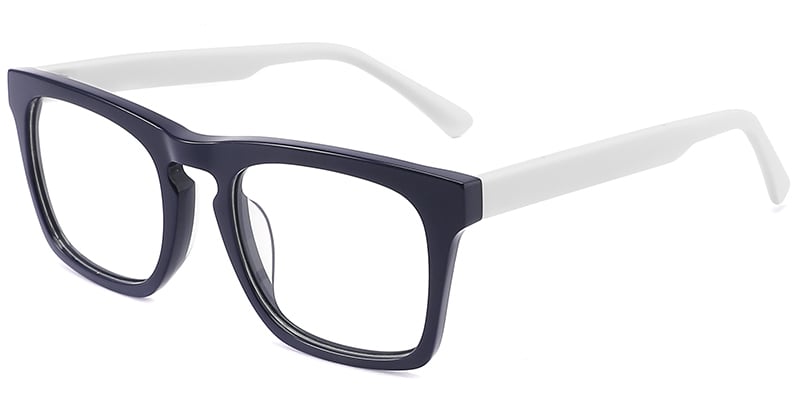 Acetate Rectangle Frame blue