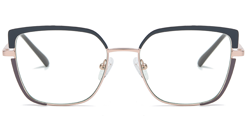 Cat Eye Frame pattern-grey