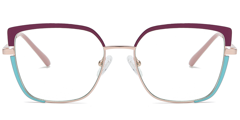 Cat Eye Frame pattern-rose