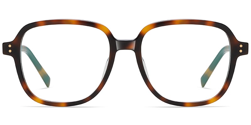 Acetate Square Frame tortoiseshell