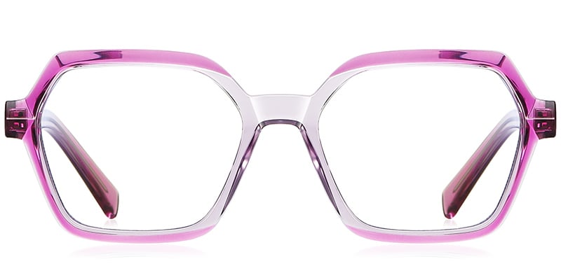 Geometric Frame translucent-purple