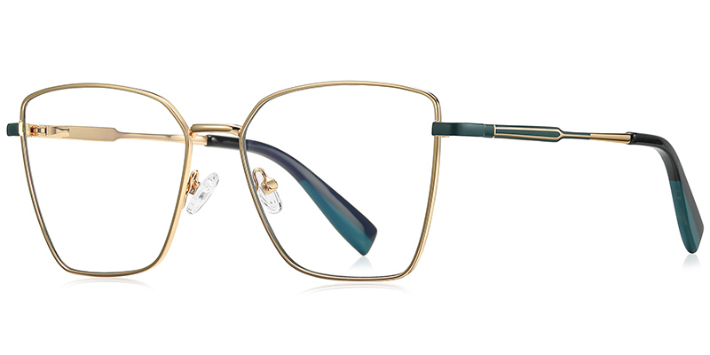 Cat Eye Frame black-gold