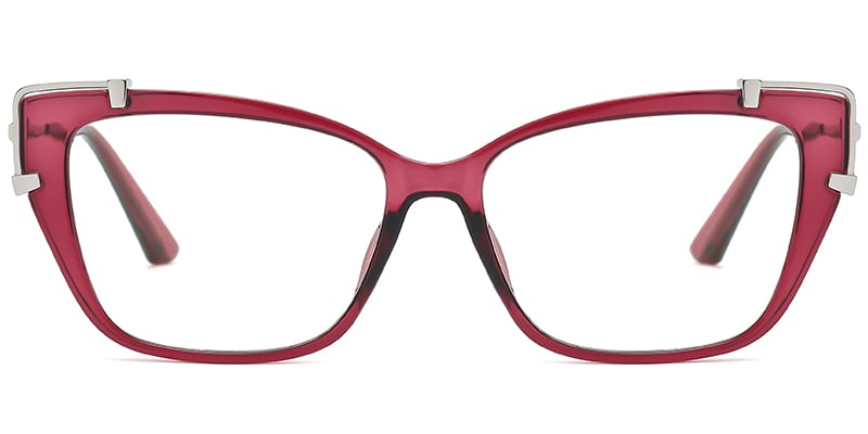 Cat Eye Frame red