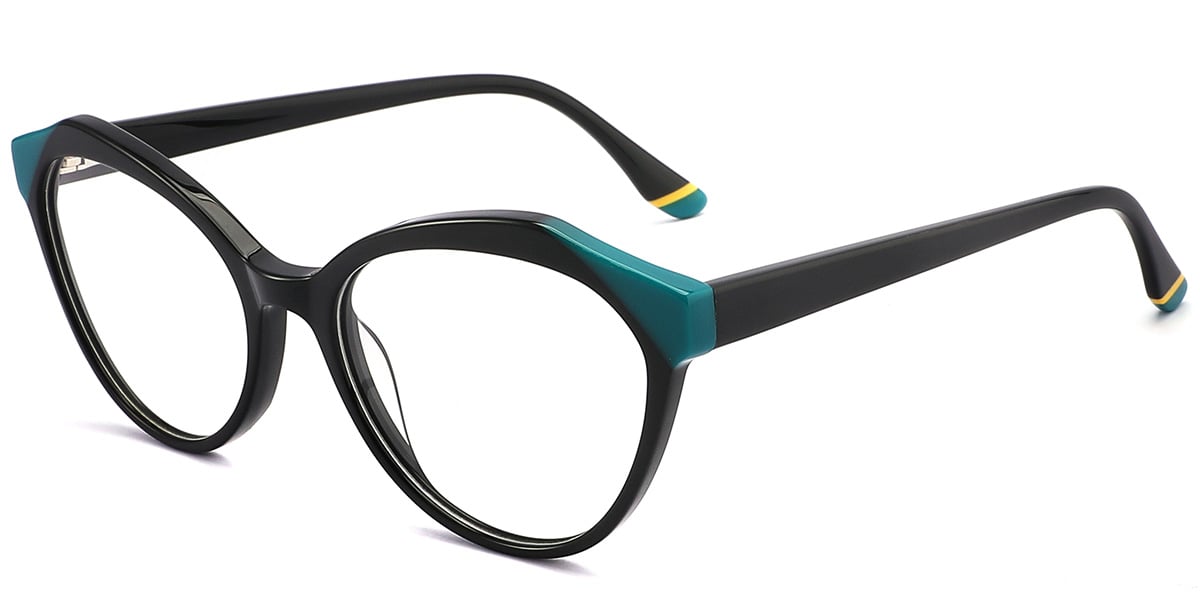 Acetate Cat Eye Frame bright_black