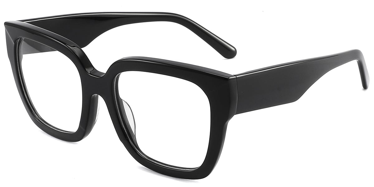 Acetate Square Frame bright_black