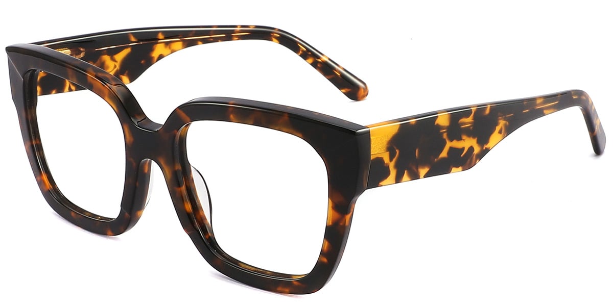 Acetate Square Frame tortoiseshell