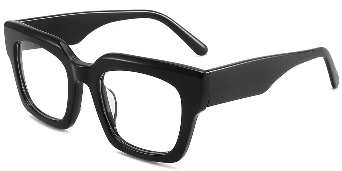 Acetate Square Frame bright_black