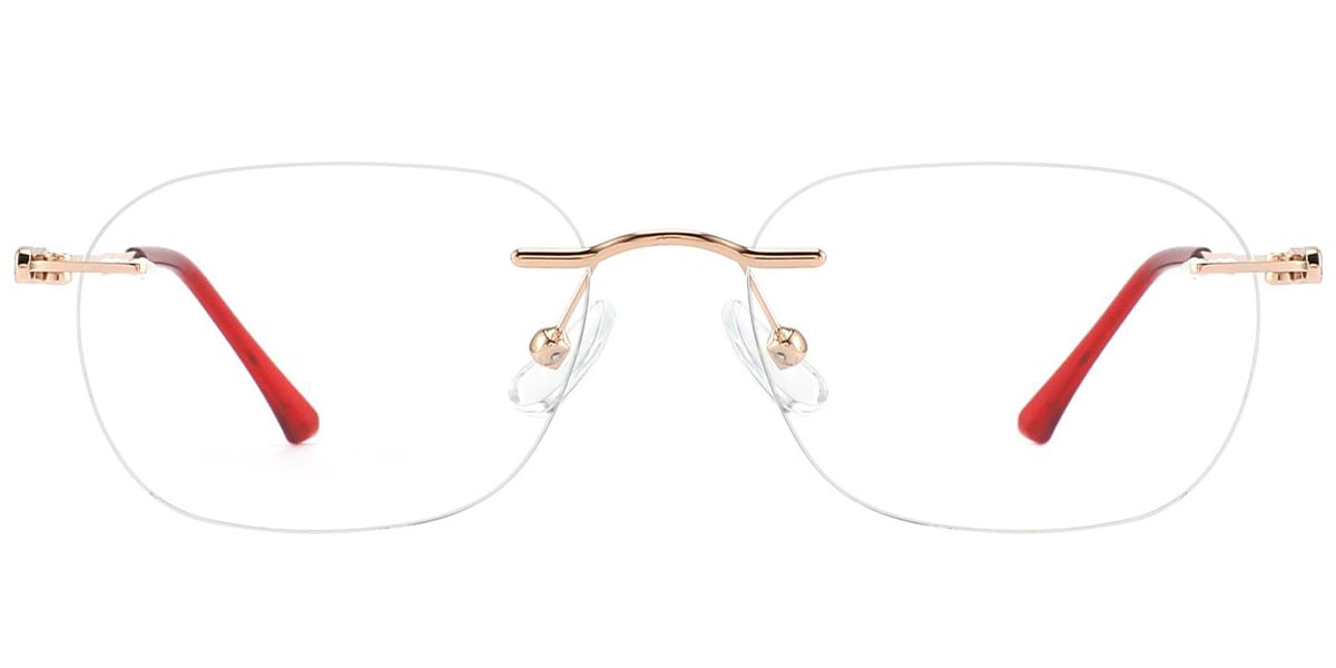 Metal Rectangle Frame rose_gold