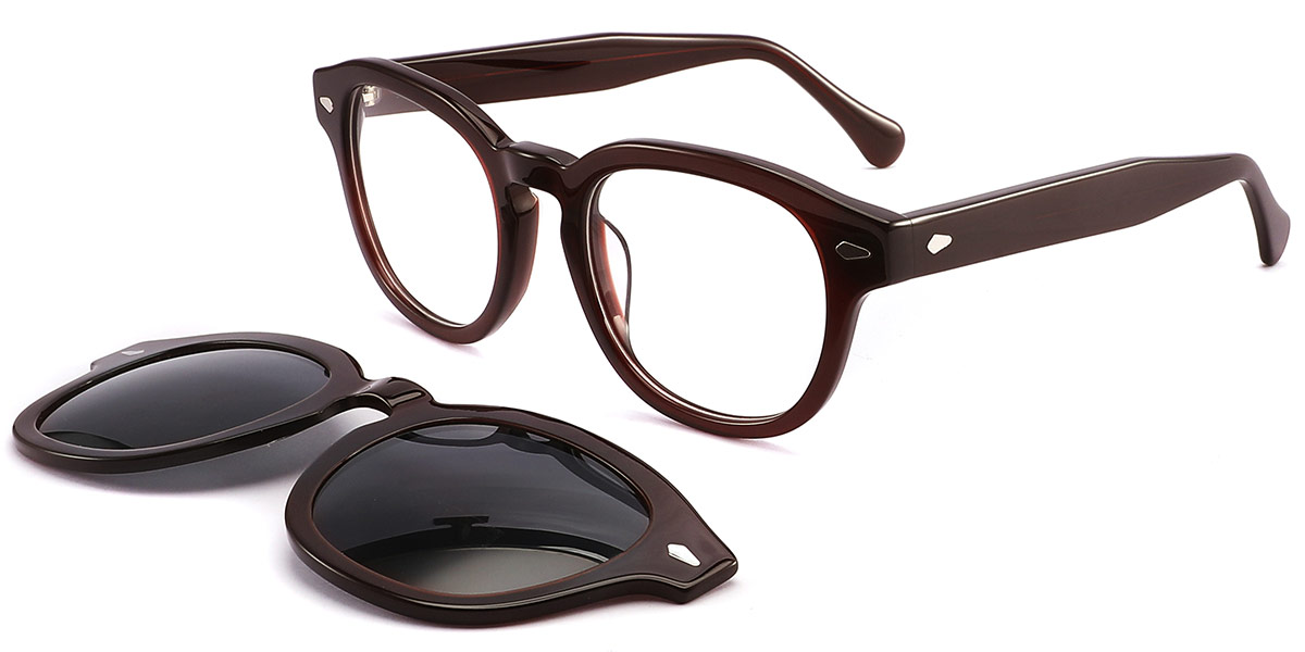 Acetate Rectangle Frame brown